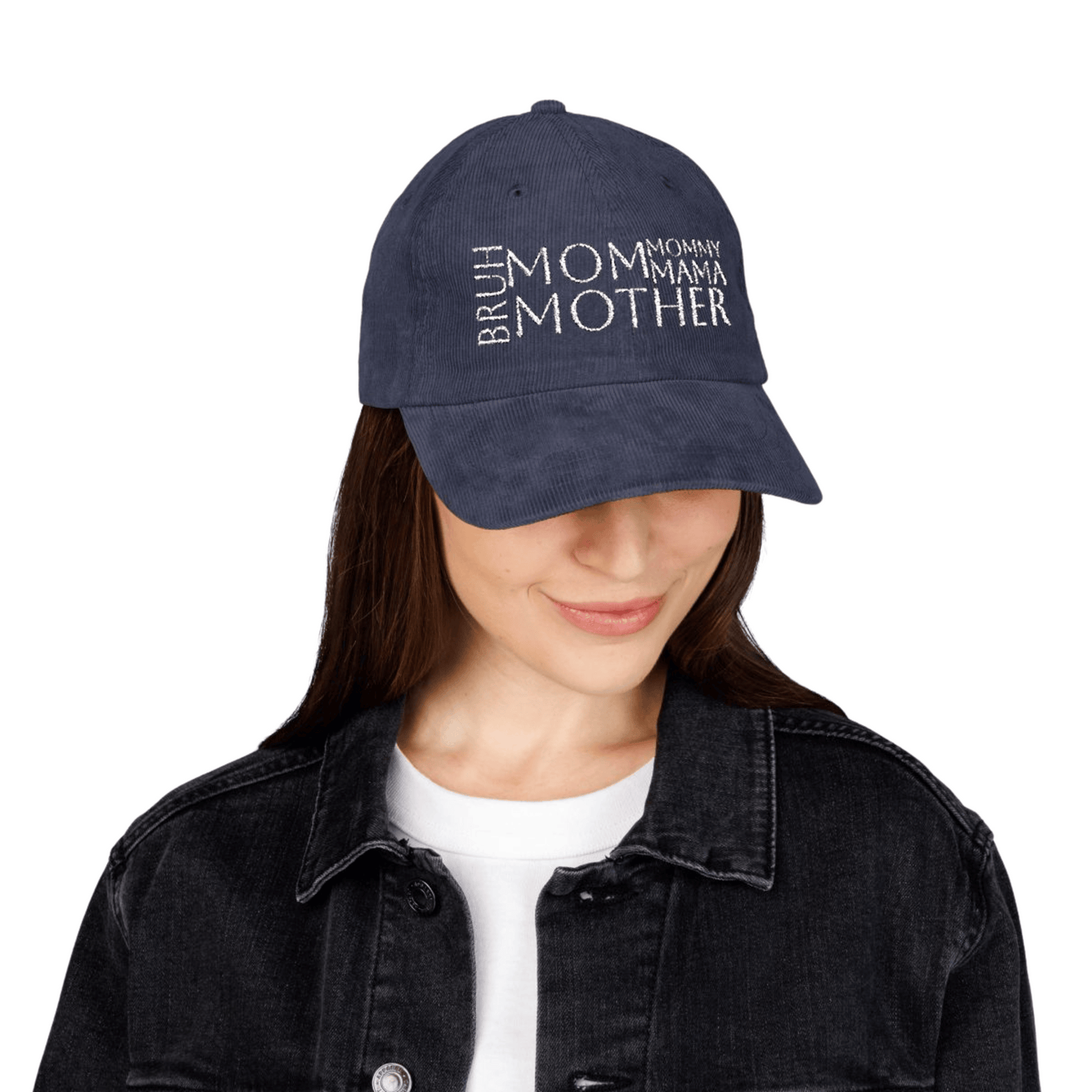 Ultimate Mom Hat- Embroidered Vintage Corduroy Baseball Hat