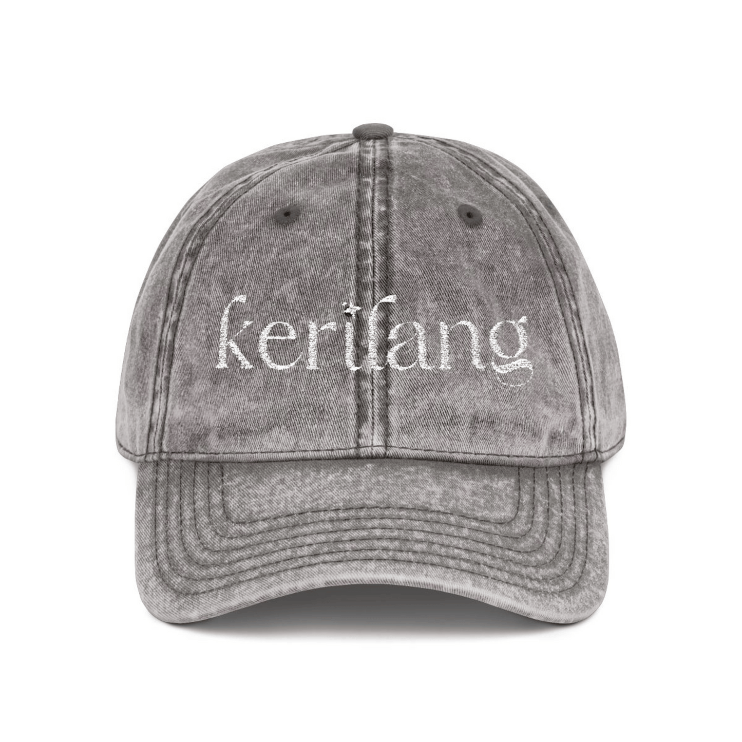 Kerilang Branded Hat, Embroidered Logo Vintage Cap