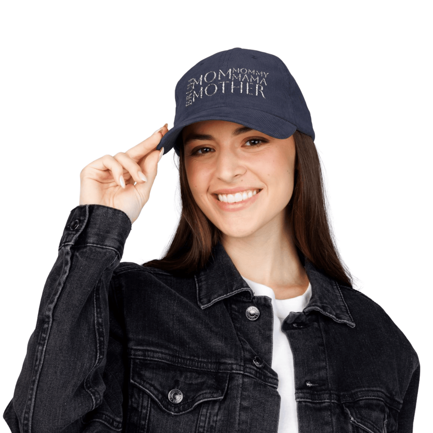 Ultimate Mom Hat- Embroidered Vintage Corduroy Baseball Hat